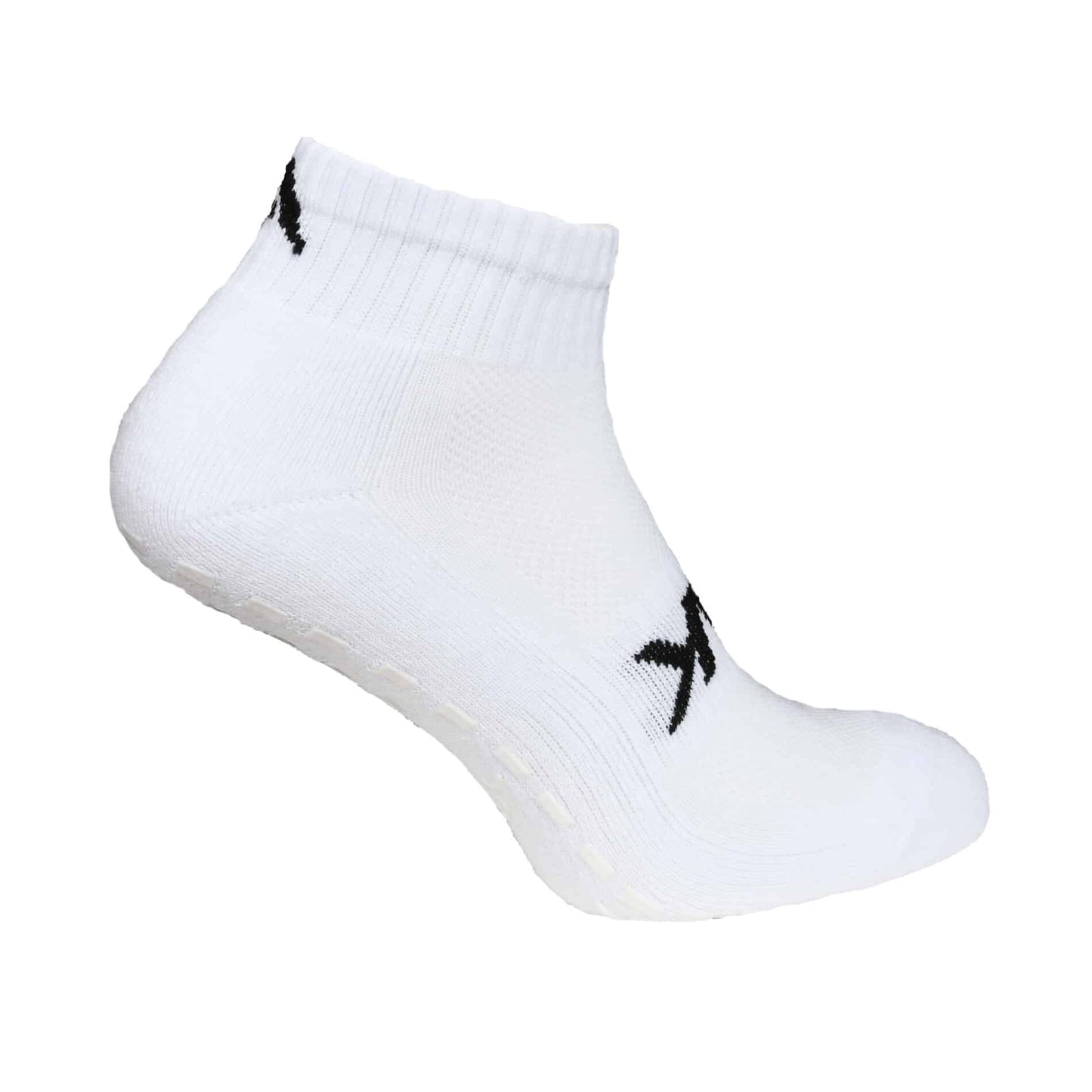 White Gripzlite Pro Quarters sock