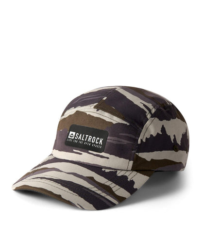 Camo Stripe - UPF 5 Panel Tech Cap - Green