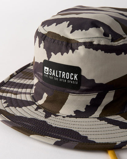 Camo Stripe - UPF Tech Camo Bucket Hat - Green