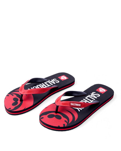 Corp Flame - Mens Flip Flops - Black/Red