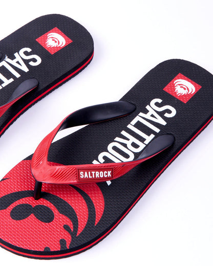 Corp Flame - Mens Flip Flops - Black/Red