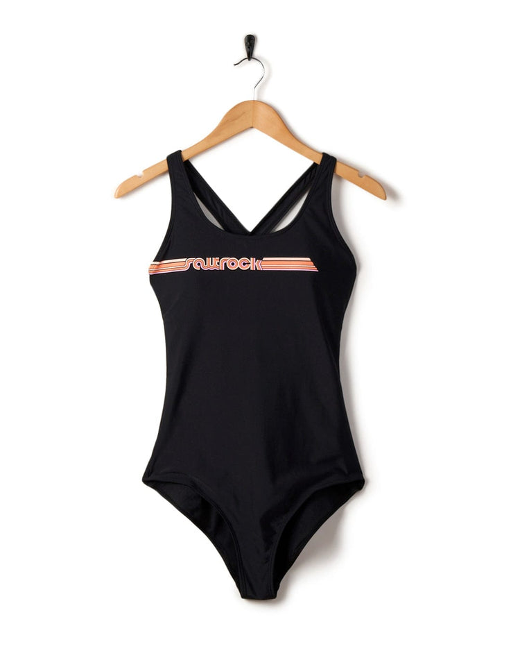Corrine Retro - Recycled Womens Swimsuit - Black