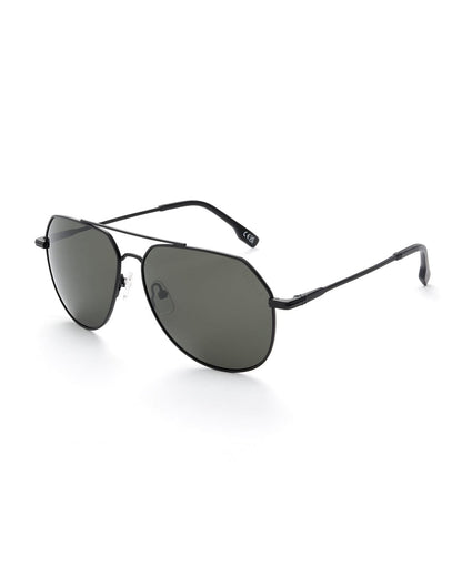 Cruiser - Aviator Polarised Sunglasses - Black