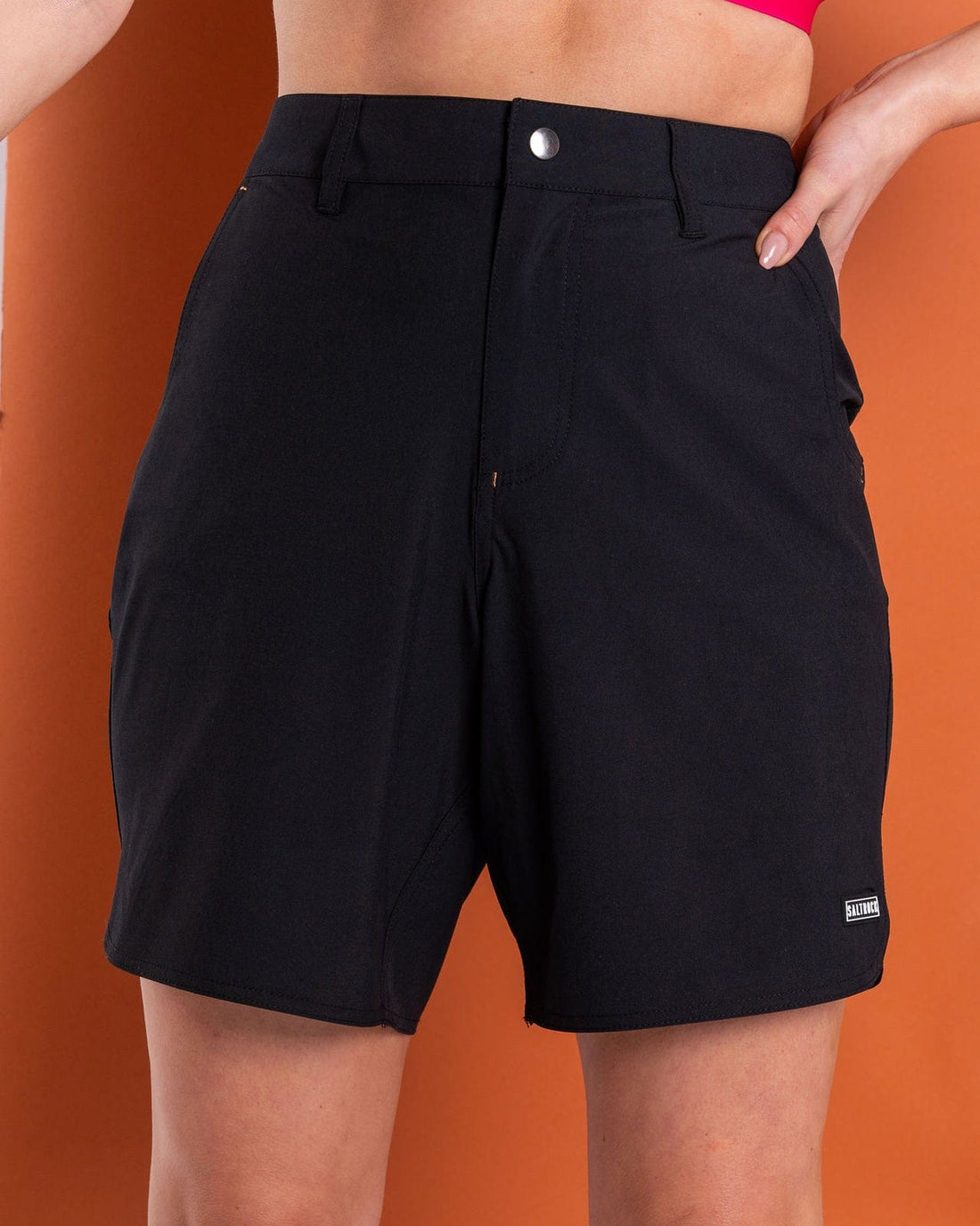 Amphibian - Womens Hybrid Boardshorts - Black