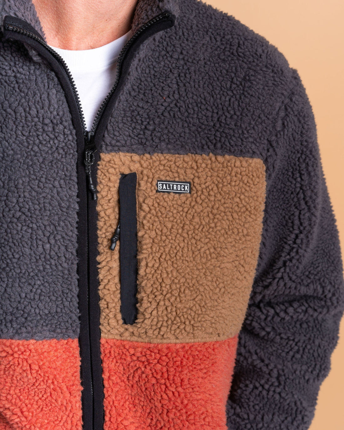 Wye - Mens Recycled Borg Fleece - Orange