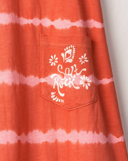 Eliana - Kids Tie Dye Vest Dress - Peach