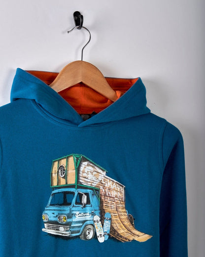 Halfcab - Kids Pop Hoodie - Blue