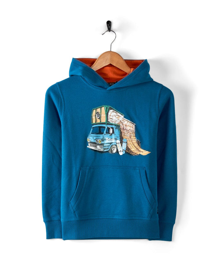 Halfcab - Kids Pop Hoodie - Blue