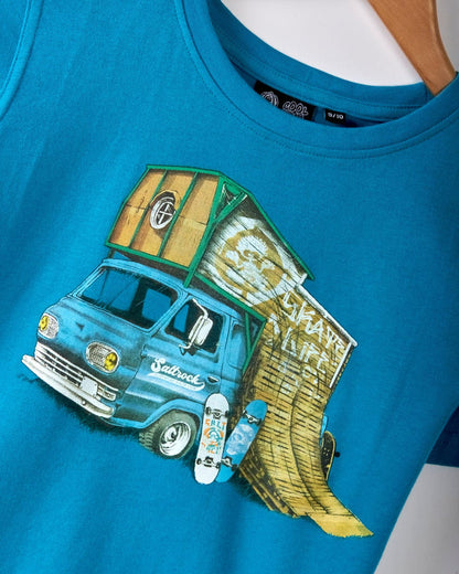 Half Cab - Kids T-Shirt - Blue