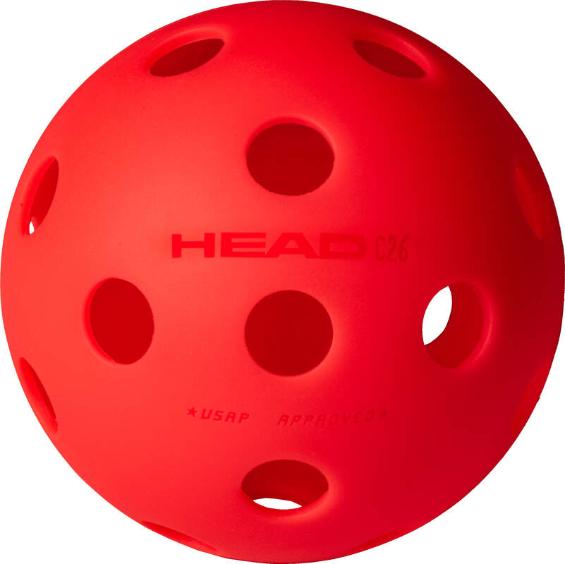 HEAD Championship 26 Indoor Pickleball Ball, Red