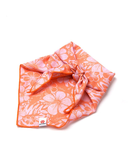 Hibiscus - Dog Bandana - Orange