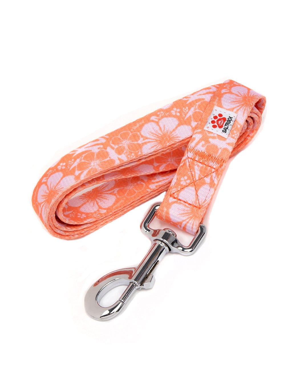 Hibiscus - Dog Lead - Orange