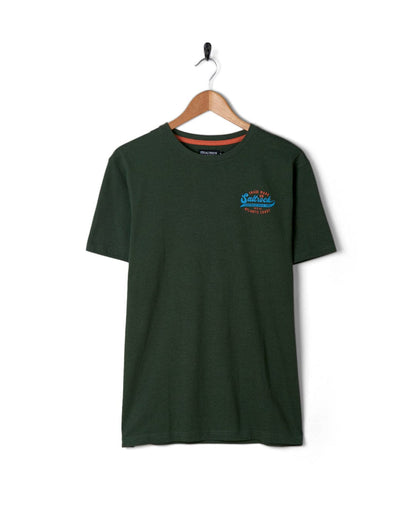 Home Run - Mens Short Sleeve T-Shirt - Dark Green