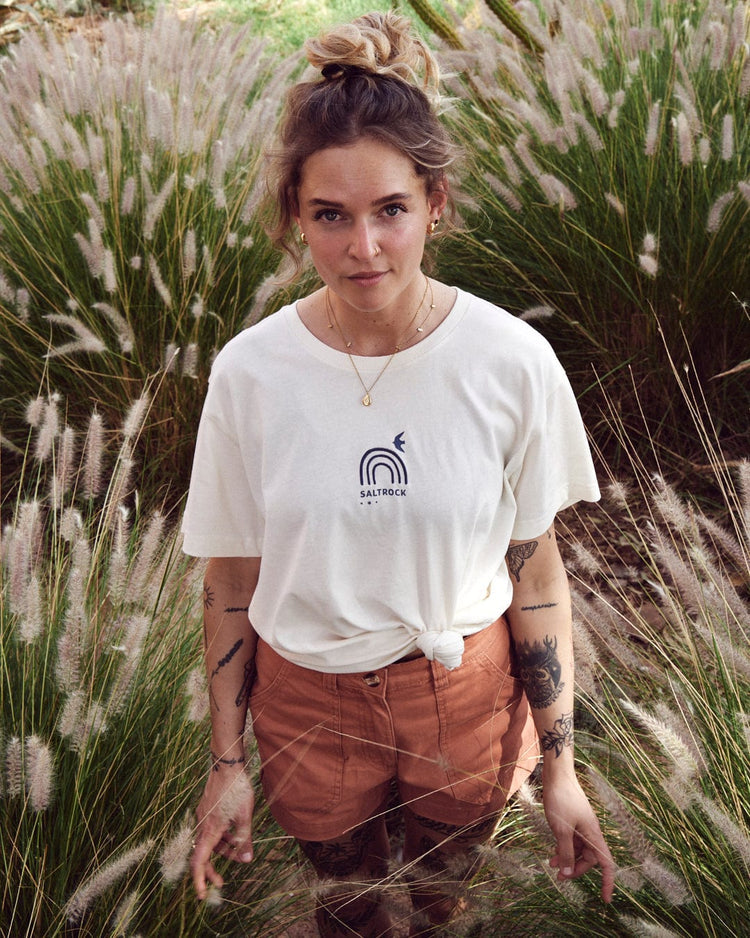 Journey - Recycled Womens Short Sleeve T-Shirt - Cream