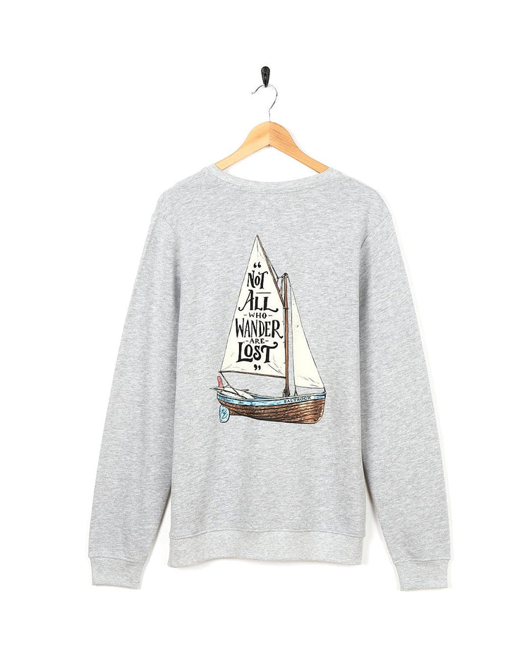 Lost Ships - Mens Crew Sweat - Grey