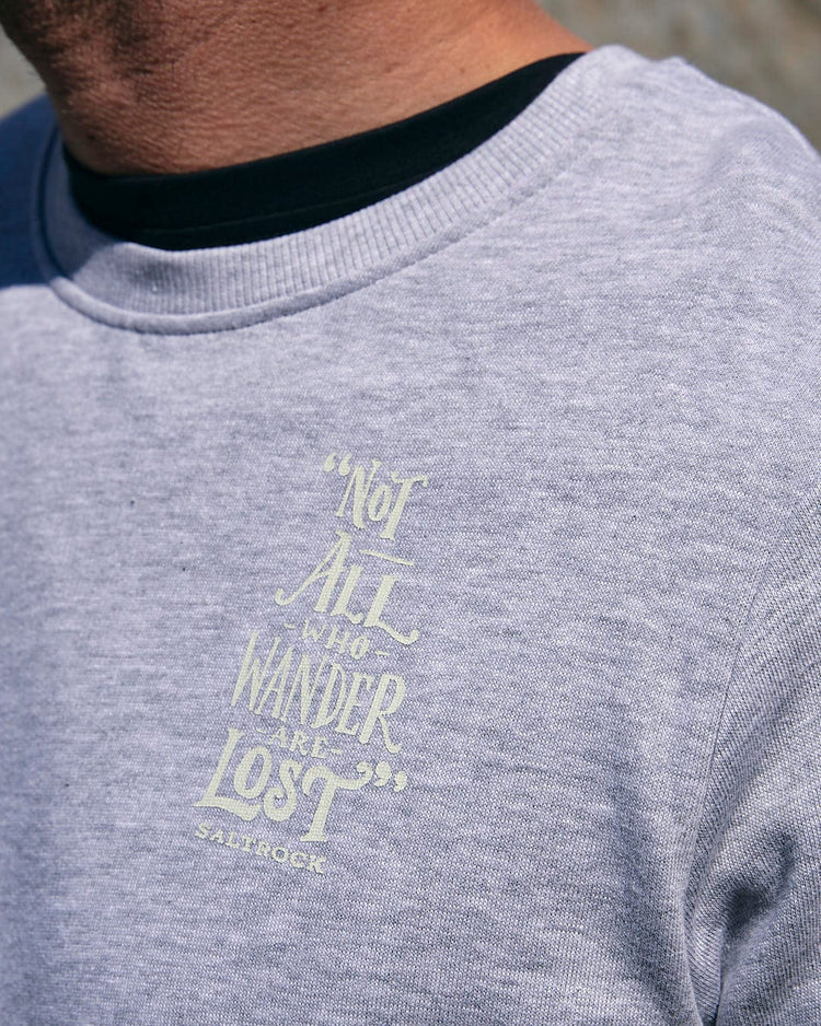 Lost Ships - Mens Crew Sweat - Grey