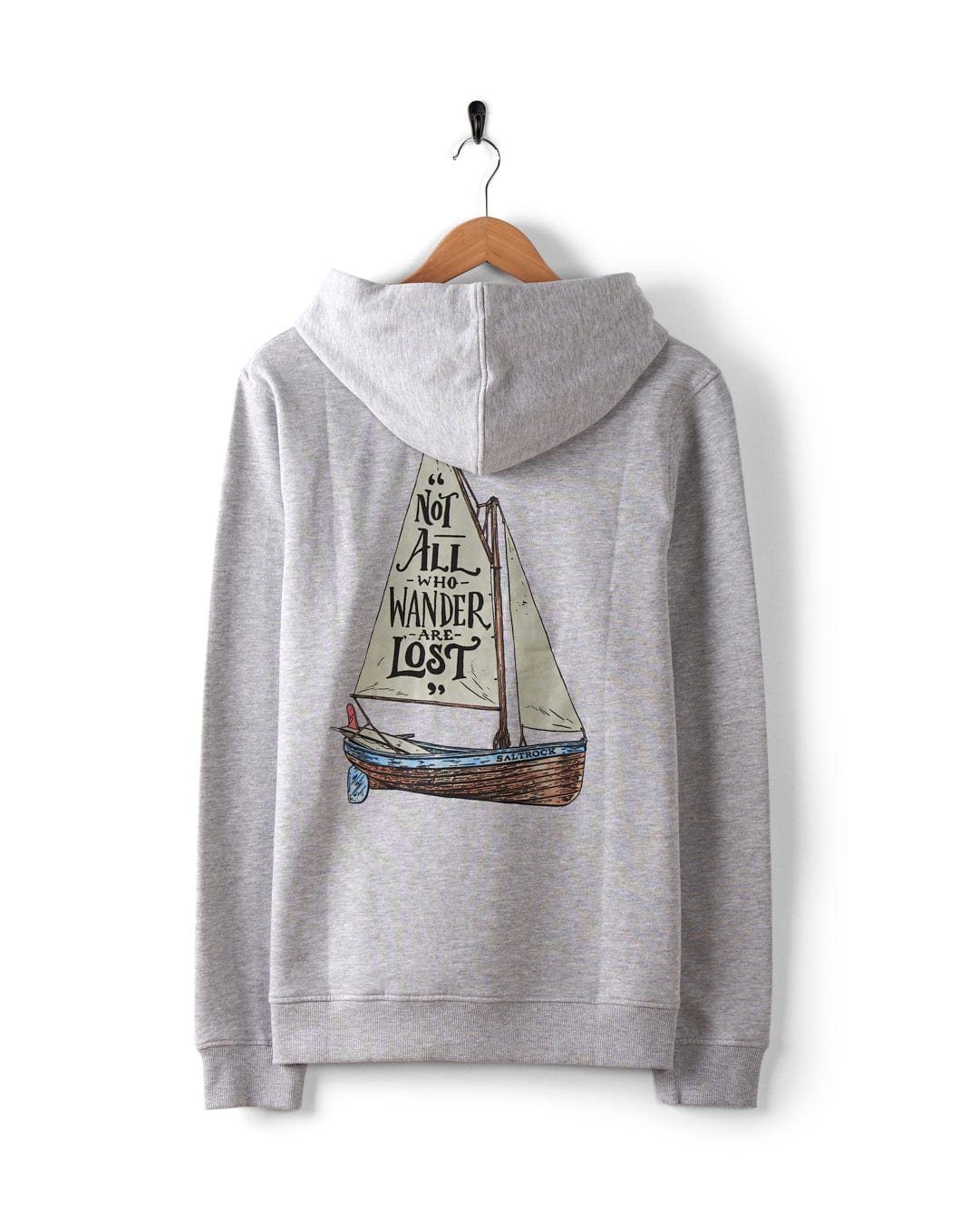 Lost Ships - Mens Pop Hood - Grey