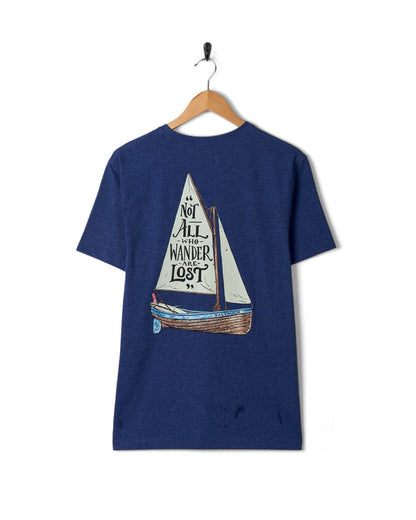 Lost Ships - Mens Short Sleeve T-Shirt - Blue