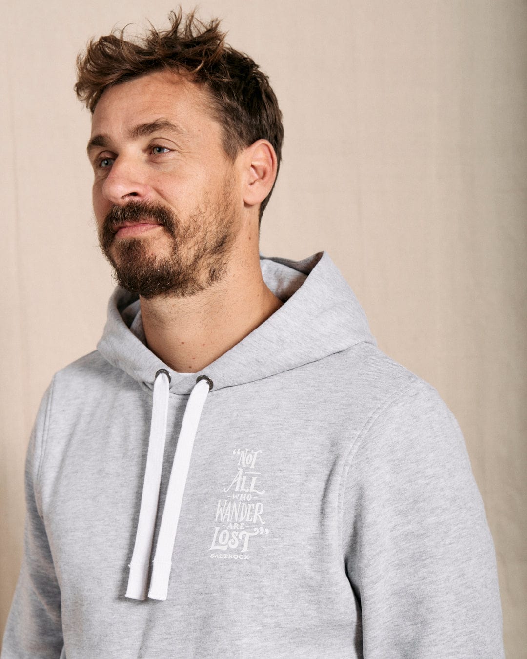 Lost Ships - Mens Pop Hood - Grey