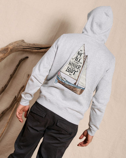 Lost Ships - Mens Pop Hood - Grey