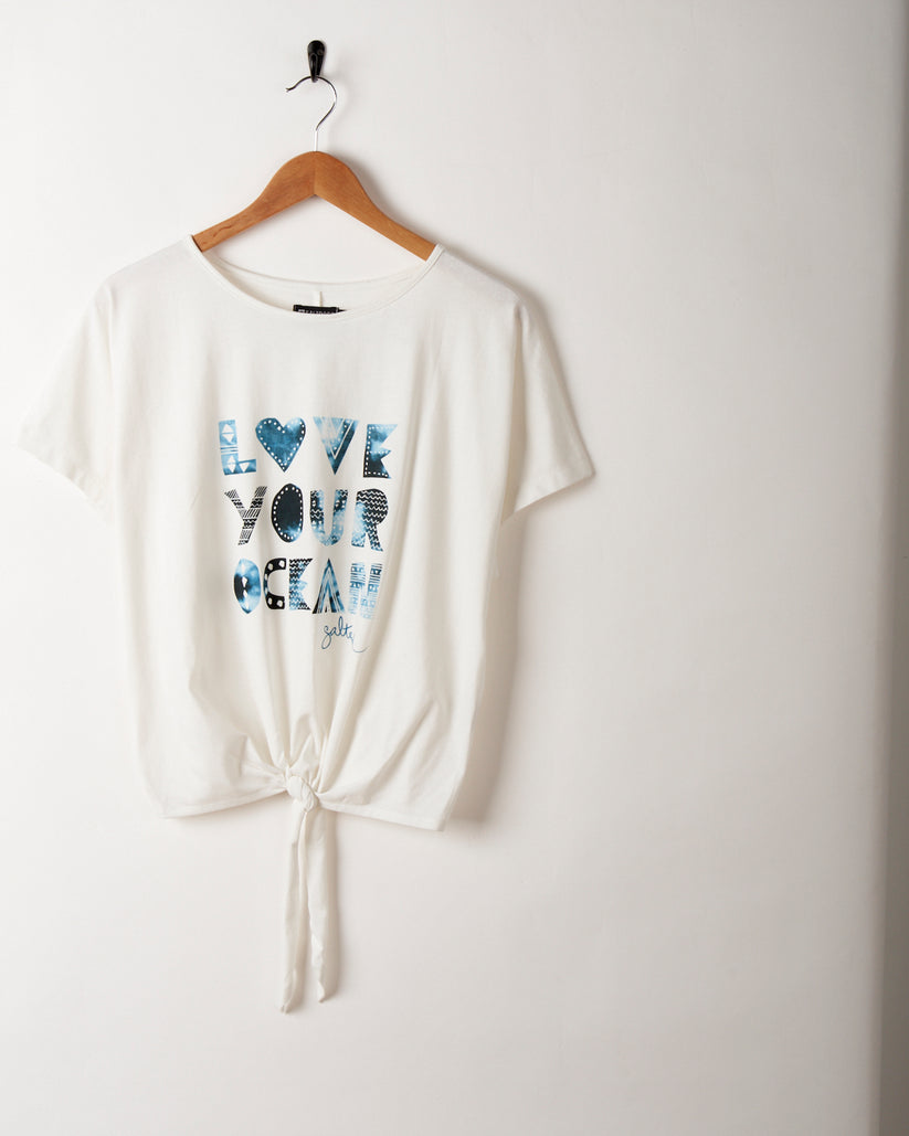 Love Your Ocean - Recycled Womens T-Shirt - White