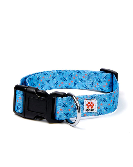 Paw Print - Dog Collar - Blue