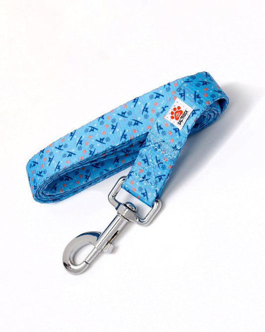 Paw Print - Dog Lead - Blue