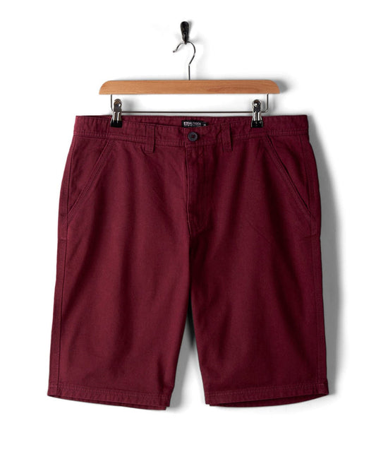 Sennen - Mens Chino Short - Burgundy