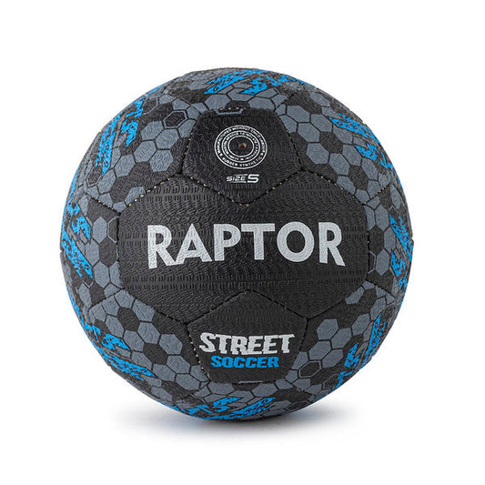 Raptor Street Soccer Ball 2.0 Neon Blue Black